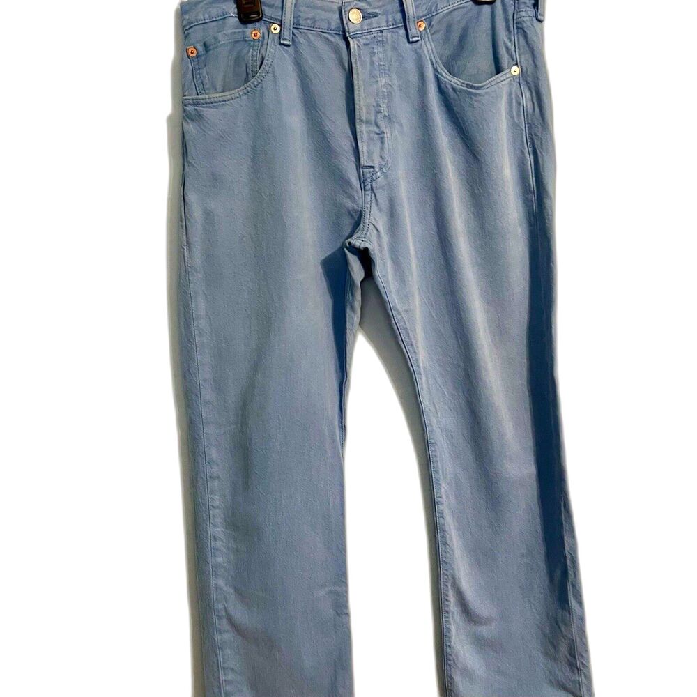 Vintage Light Blue Levi's 501 Original Fit Straight Leg Jeans 32 X 30 Iconic